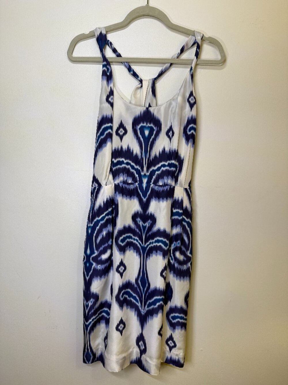 NWT Banana Republic Blue White Ikat Dress